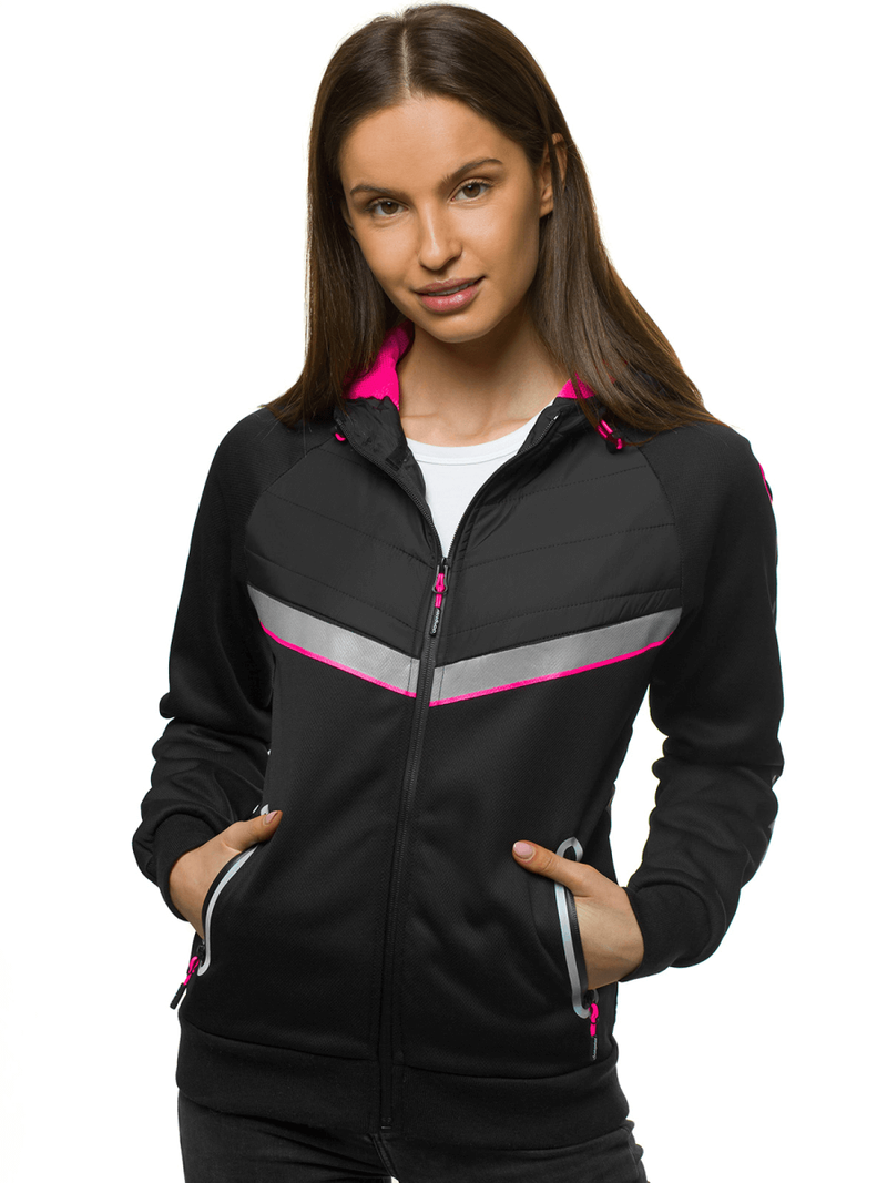 Kurtka damska czarna OZONEE JS/KSW4012