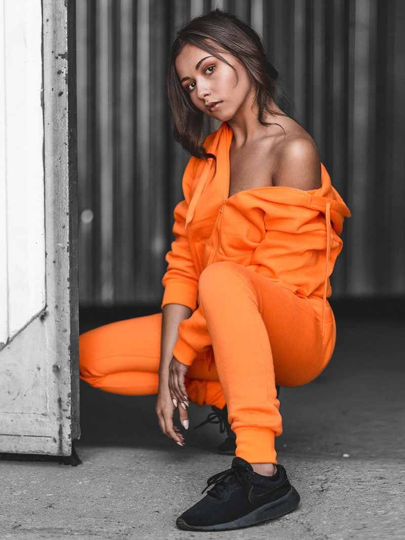 Спортивні штани жіночі Помаранчевi OZONEE JS/CK01/32