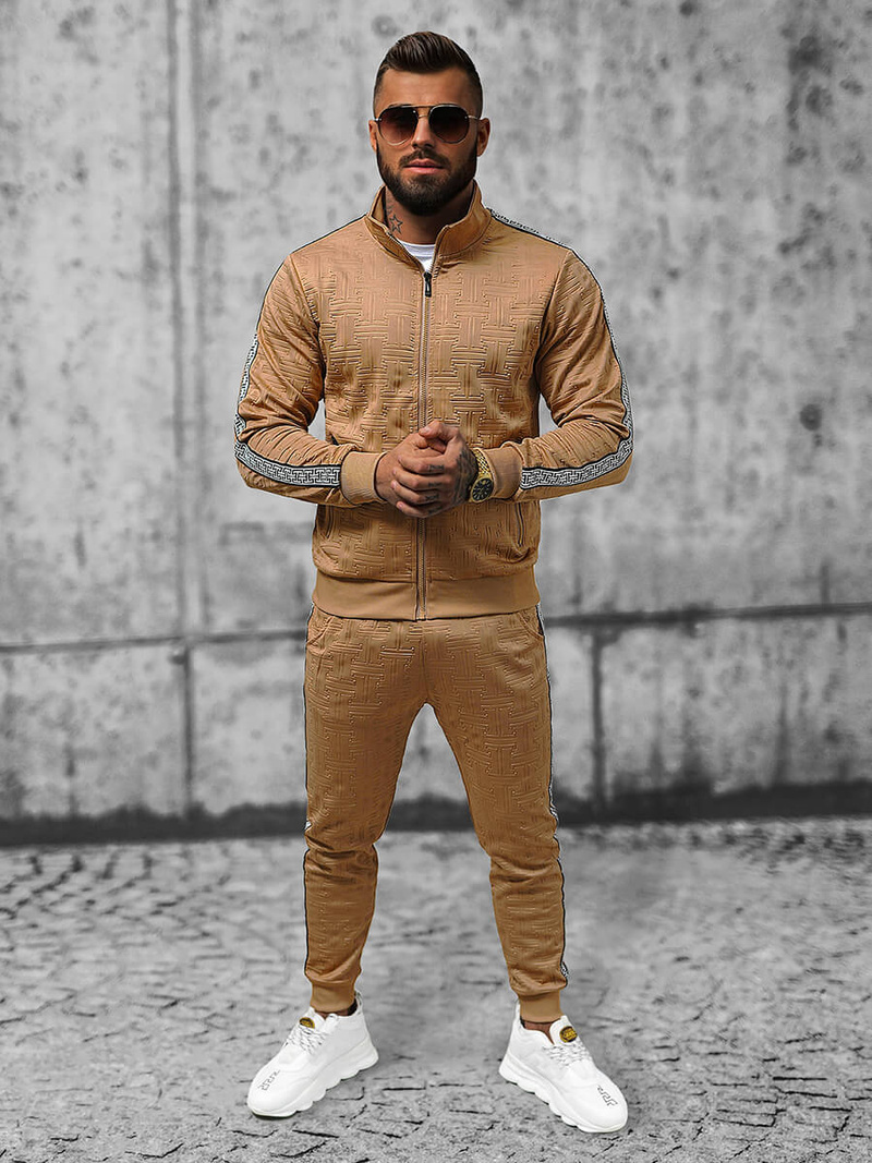 Чоловічий спортивний комплект Бежевий OZONEE O/3A163