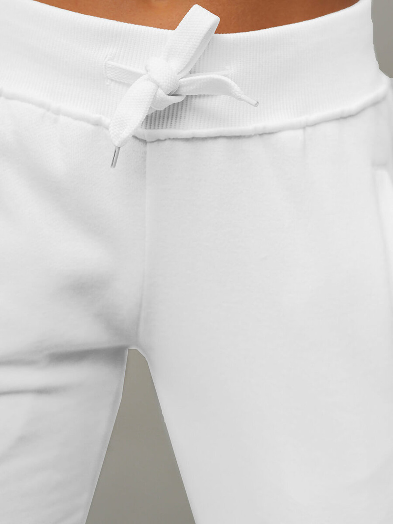 Spodnie dresowe damskie białe OZONEE JS/CK01Z