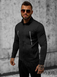 Kurtka przejściowa męska czarna OZONEE JS/M10308