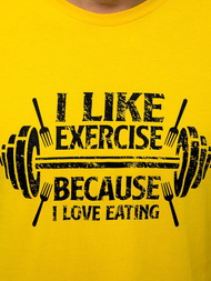 Майка чоловіча Жовта OZONEE MACH/M1210