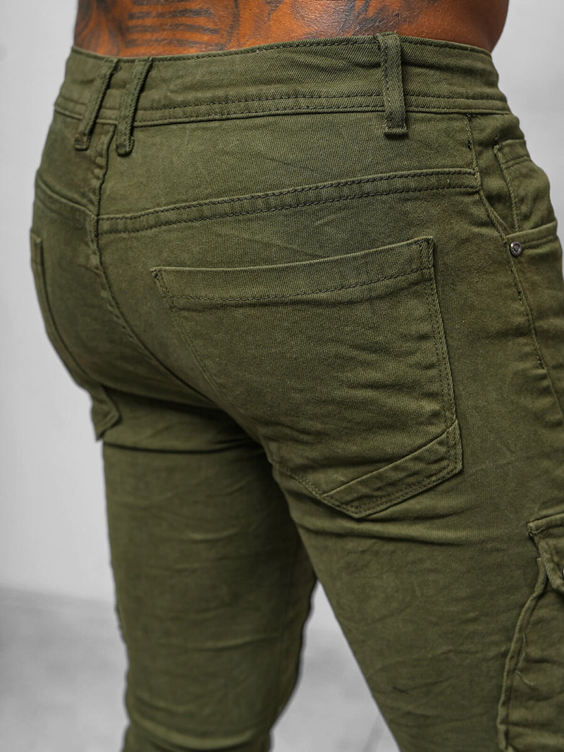 Чоловічі штани чинос Зеленi OZONEE O/E6979J