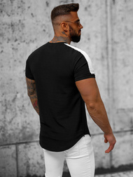 T-shirt męski czarny OZONEE O/P1267