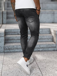 Spodnie jeansowe męskie czarne OZONEE NB/MP0091N