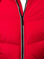 Kurtka zimowa męska pikowana czerwona OZONEE N/6902/3
