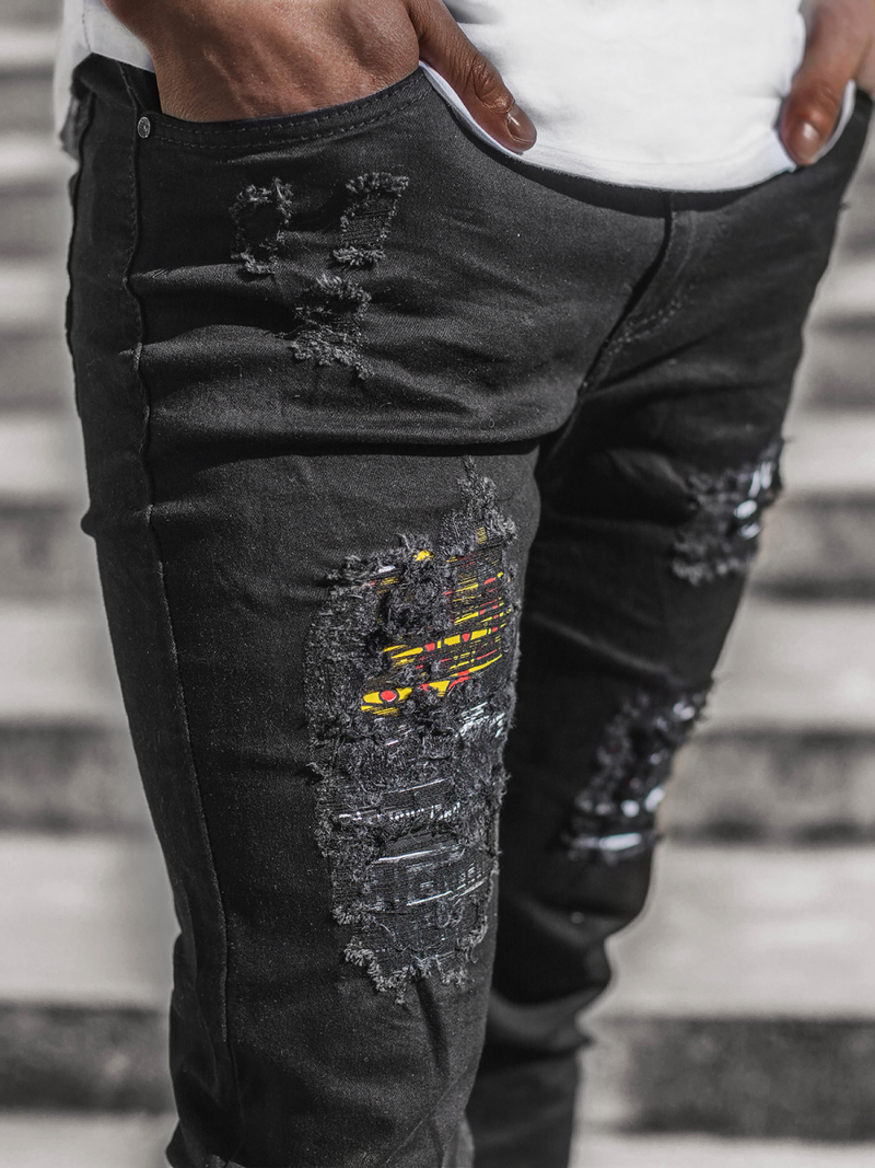 Джинси чоловічі Чорнi OZONEE T/82008