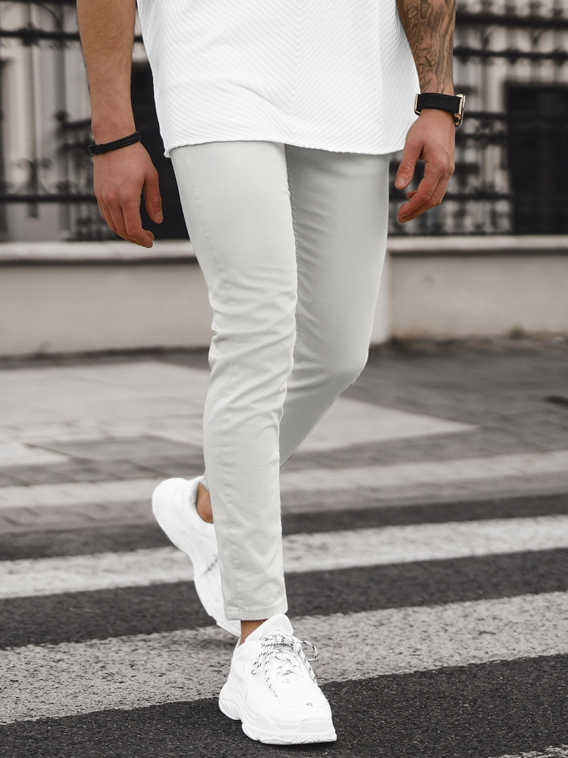 Spodnie jeansowe męskie szare OZONEE E/5194/01