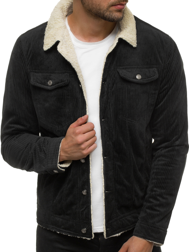 Куртка чоловіча Чорна OZONEE JB/JP1179/1