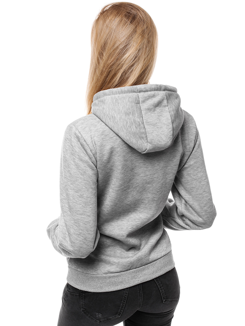 Bluza z kapturem damska szara OZONEE JS/W02