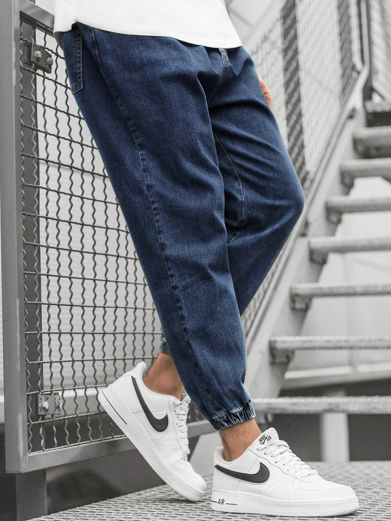 Spodnie męskie jogger niebieskie OZONEE O/K153/2