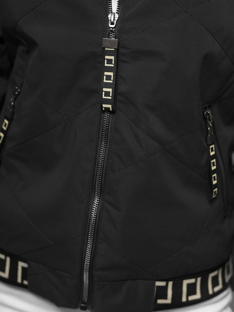 Kurtka damska pikowana czarna OZONEE JS/5M3161/392