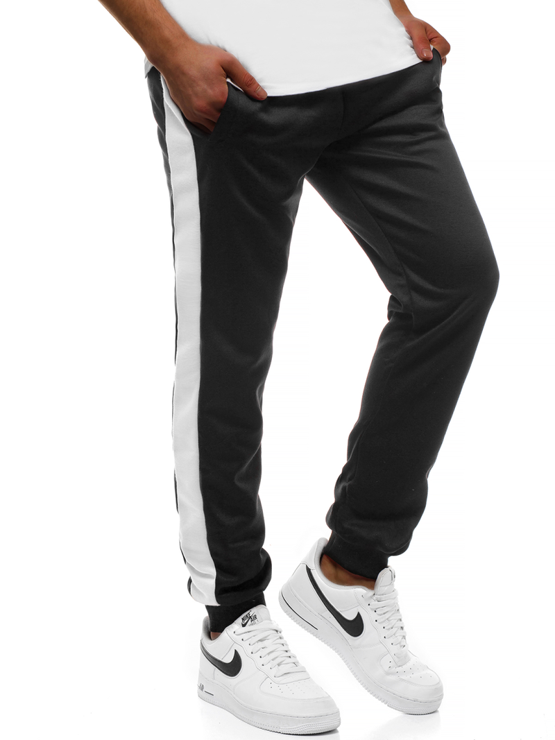 Штани спортивні чоловічі Чорно-Бiлi OZONEE JS/JZ11003