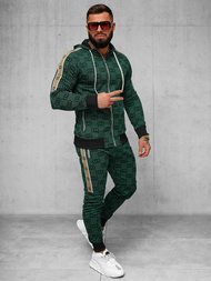 Komplet dresowy męski zielony OZONEE O/FF5053AB