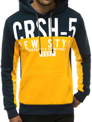 Bluza z kapturem męska żółta OZONEE JS/KS2115