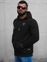 Bluza z kapturem męska czarna OZONEE O/H1060