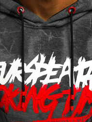 Bluza męska grafitowa OZONEE JS/DD210Z