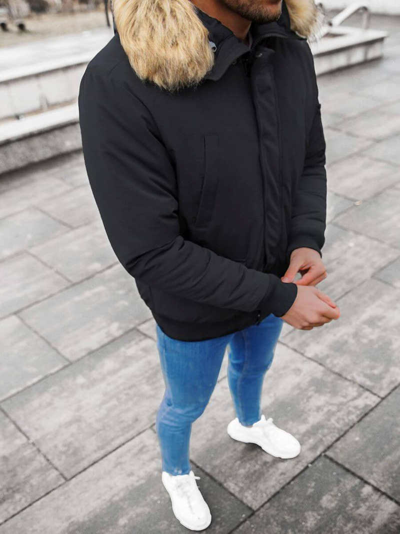 Куртка чоловіча Чорна OZONEE JS/M2019/392