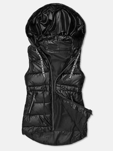 Kamizelka damska pikowana czarna OZONEE JS/16M9076/392