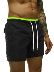 Spodenki kąpielowe męskie czarne OZONEE ST006-4