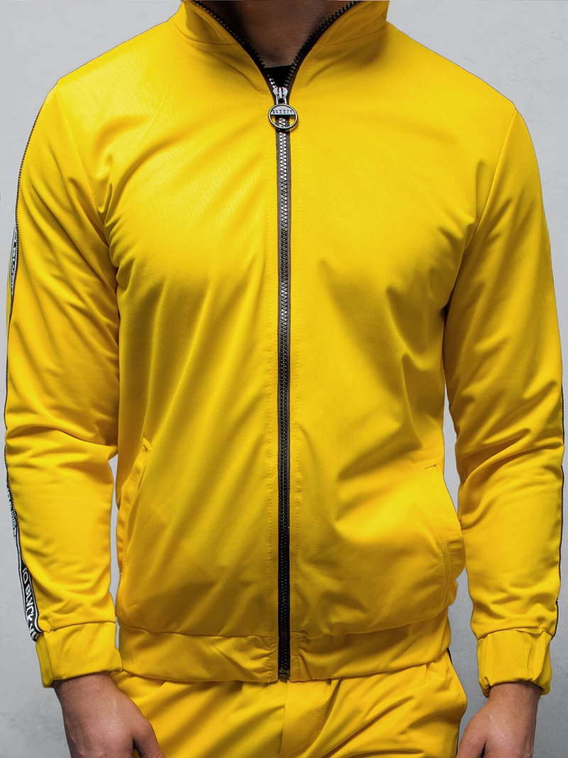 Bluza męska rozpinana żółta OZONEE B/10017