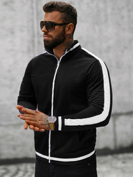 Bluza męska rozpinana czarna OZONEE O/2126Z