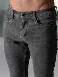 Spodnie jeansowe męskie slim fit grafitowe OZONEE NB/MP0191G