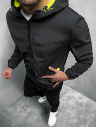Куртка softshell чоловіча Чорна OZONEE JS/KS2188