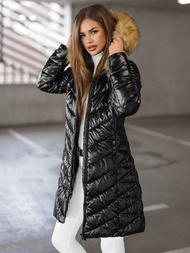 Куртка жіноча Чорно-Коричнева OZONEE JS/16M9100/392BZ