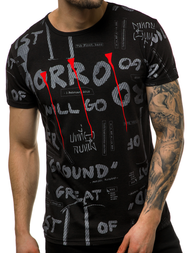 Футболка чоловіча Чорна OZONEE JS/SS10926