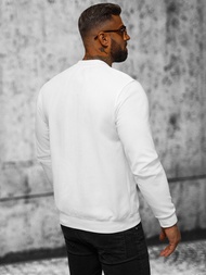 Bluza męska z kołnierzykiem biała OZONEE O/TB2203