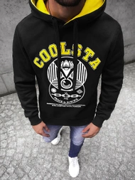 Bluza z kapturem męska czarna OZONEE JS/Y10036