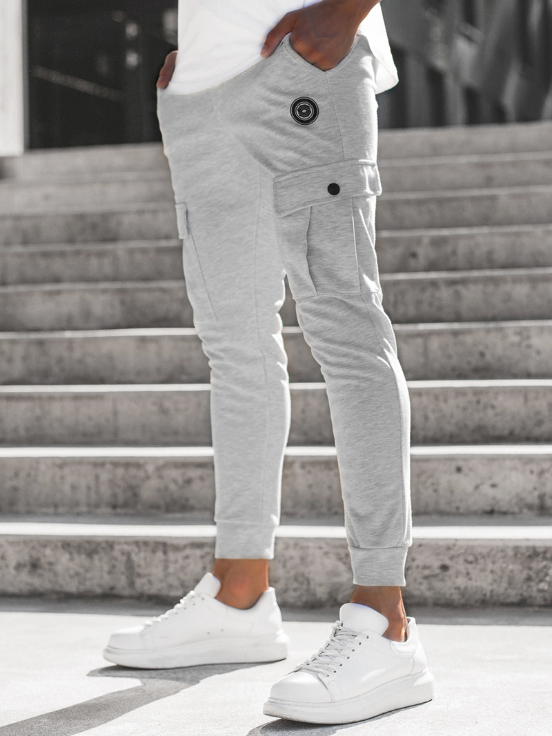 Spodnie dresowe męskie szare OZONEE C/374