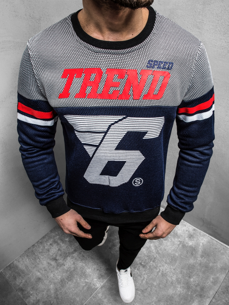 Bluza męska granatowa OZONEE JS/DD752Z