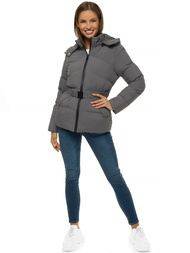Kurtka zimowa damska szara OZONEE JS/M23060/5