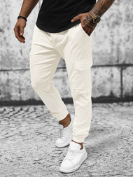 Чоловічі штани чинос екрю OZONEE O/P4051