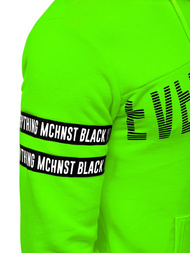 Bluza z kapturem męska zielona-neon OZONEE MACH/3123