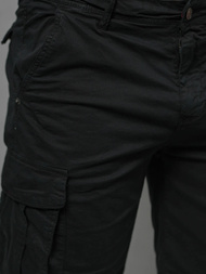 Spodenki męskie chino czarne OZONEE T/XX160086/1Z
