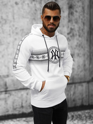 Bluza z kapturem męska biała OZONEE JS/8B1100/1