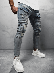 Spodnie jeansowe męskie jasno-niebieskie OZONEE DR/K139/22Z