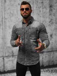 Чоловіча джинсова сорочка ciра OZONEE NB/MC704NZ