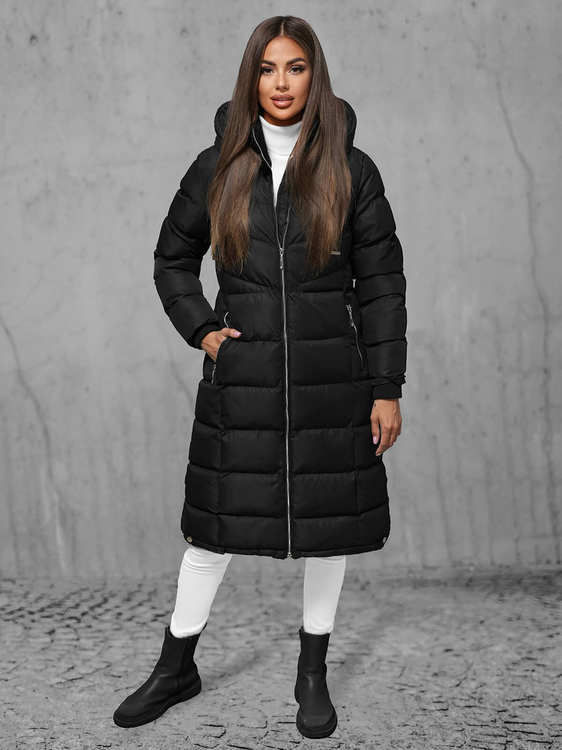 Куртка жіноча чорна OZONEE JS/M736/392