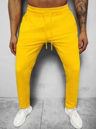 Spodnie dresowe męskie żółte b/18203022