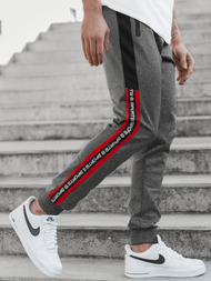 Spodnie dresowe męskie grafitowe OZONEE JS/K20013SP