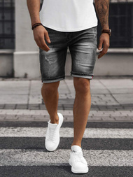 Spodenki męskie jeansowe czarne OZONEE NB/MP0044NZ