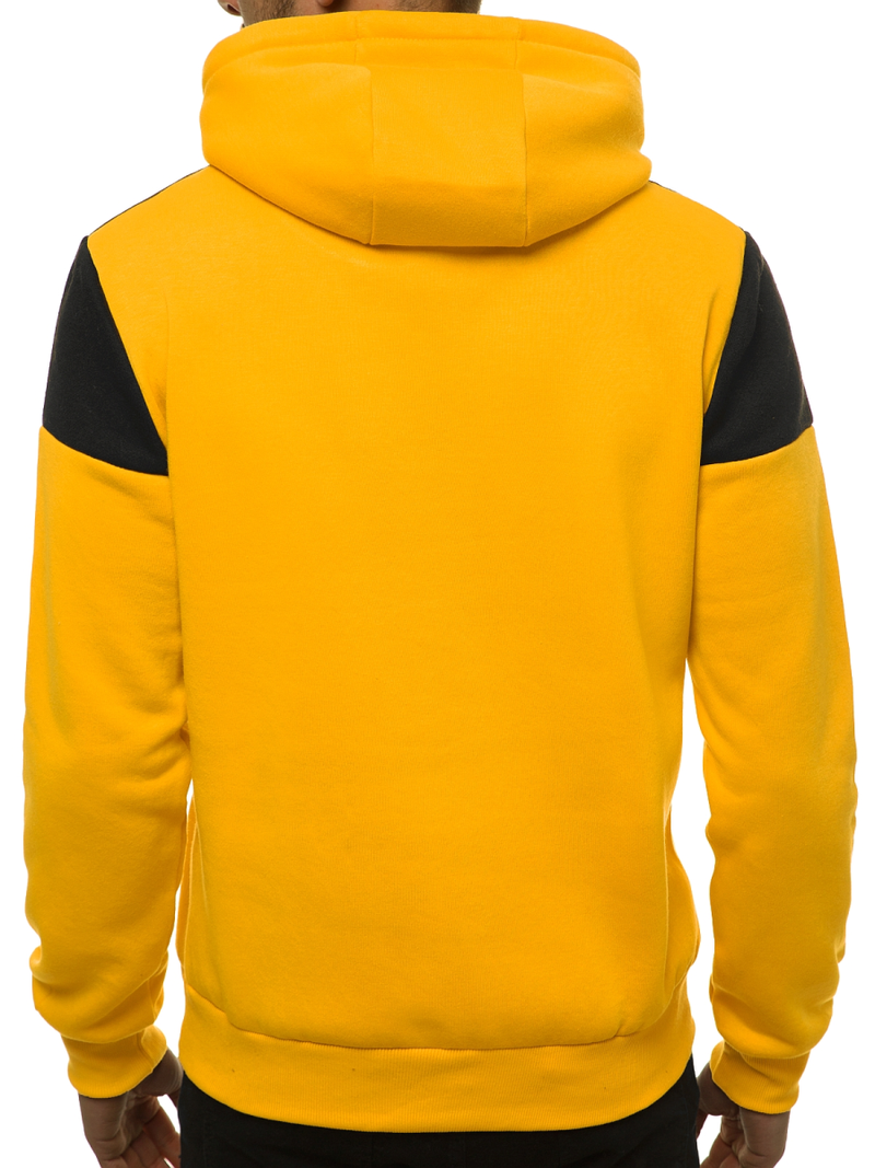 Bluza z kapturem męska żółta OZONEE JS/KS2120