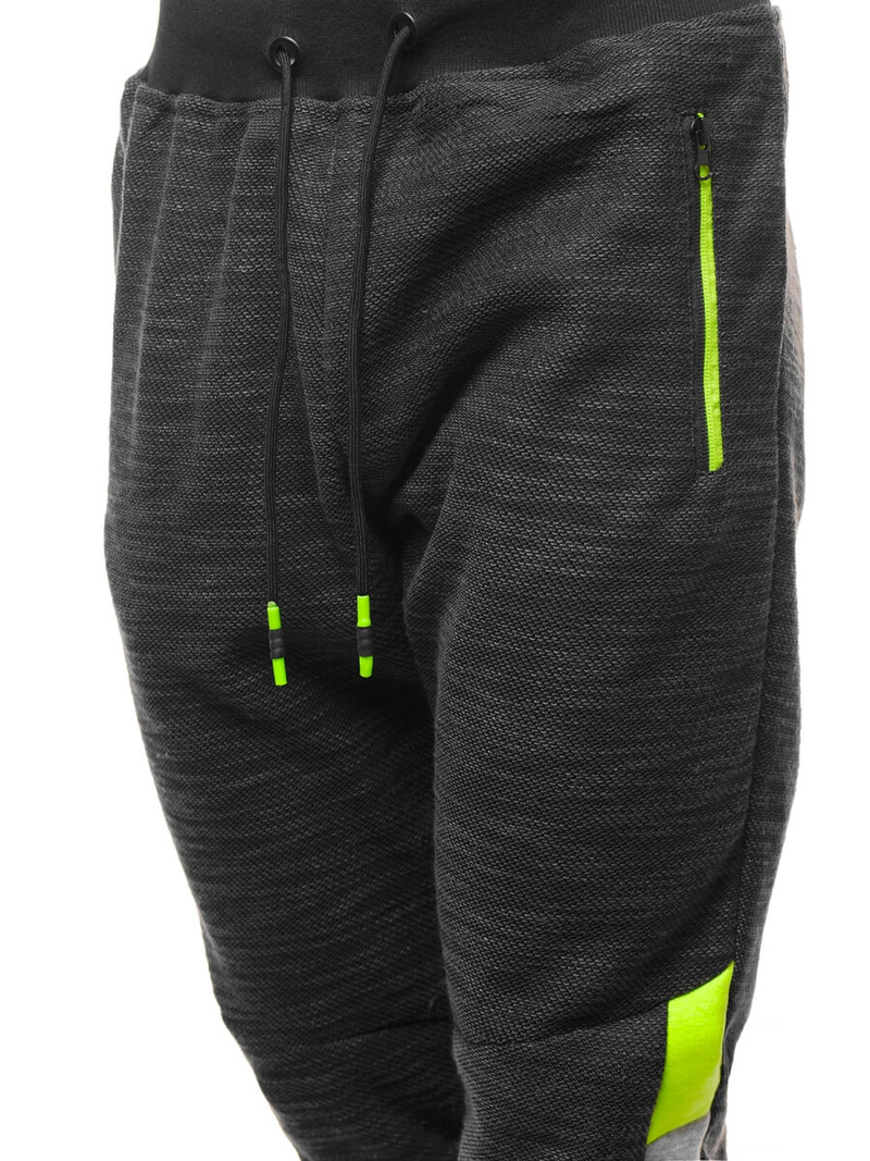 Spodnie dresowe męskie czarne OZONEE JS/K60020Z