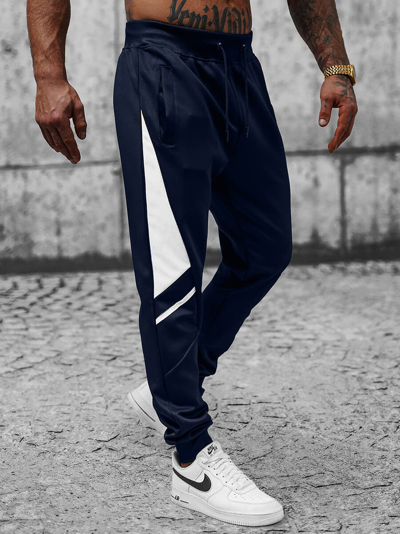 Штани спортивні чоловічі tемно-cинi OZONEE JS/8K182