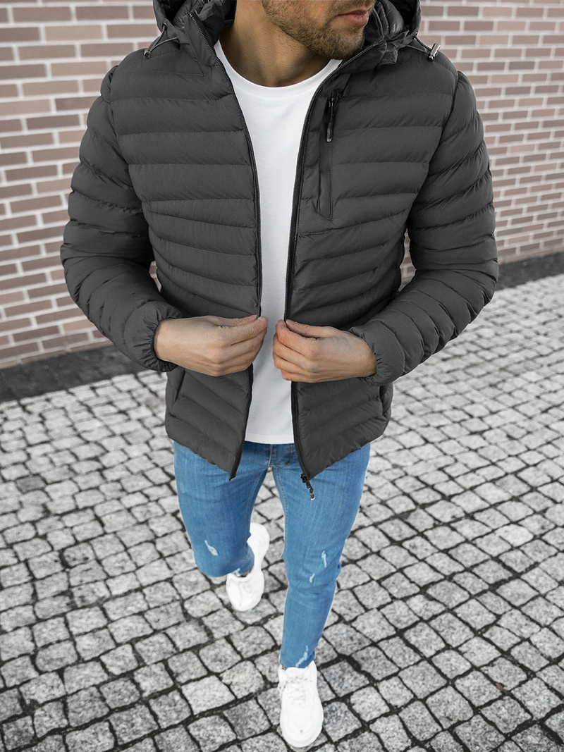 Куртка чоловіча Графітова OZONEE JS/M13057/105Z