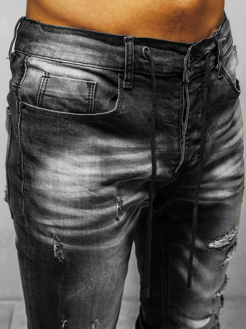 Джинси чоловічі Чорнi OZONEE NB/MP0005N